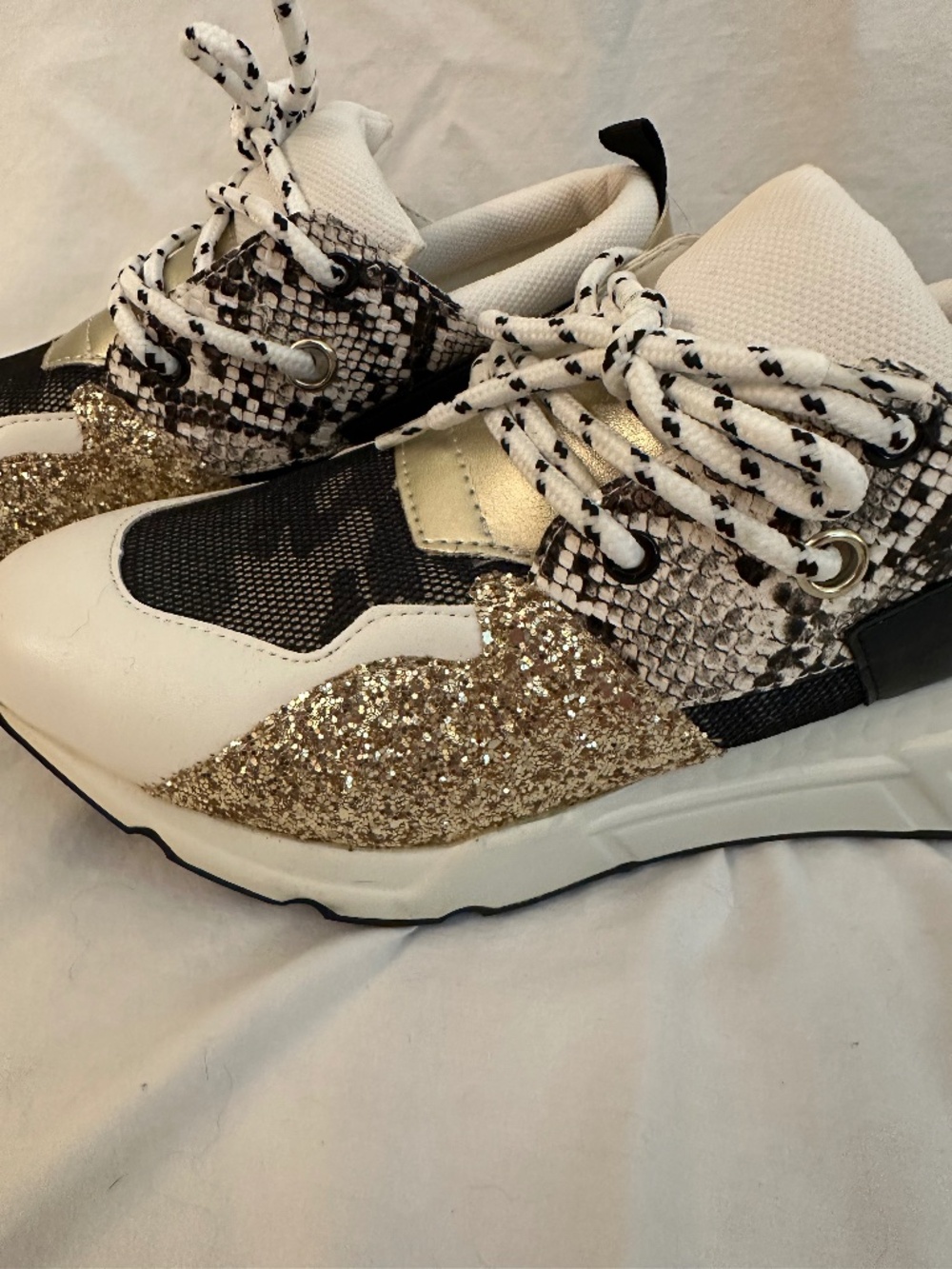 Steve Madden Wonens glitter sneakers